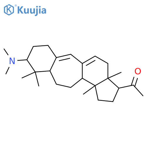 Ethanone,1-[(3S,3aR,9S,10aR,12aR,12bS)-9-(dimethylamino)-1,2,3,3a,4,7,8,9,10,10a,11,12,12a,12b-tetradecahydro-3a,10,10,12b-tetramethylbenzo[4,5]cyclohept[1,2-e]inden-3-yl]- structure