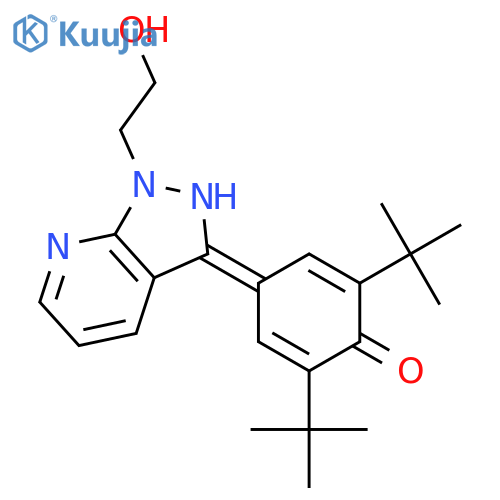 1H-Pyrazolo[3,4-b]pyridine-1-ethanol,3-[3,5-bis(1,1-dimethylethyl)-4-hydroxyphenyl]- structure