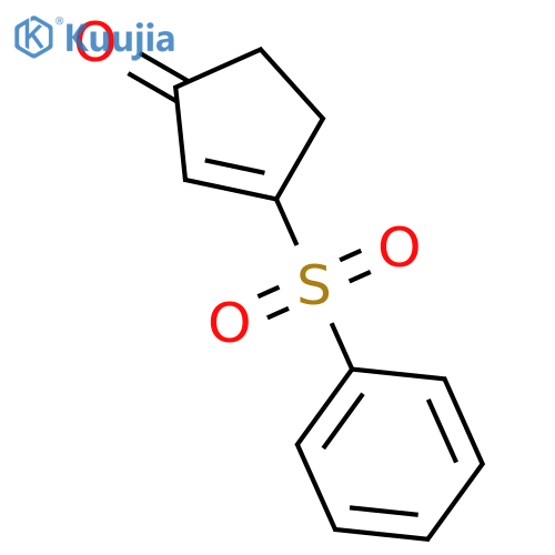 2-Cyclopenten-1-one, 3-(phenylsulfonyl)- structure