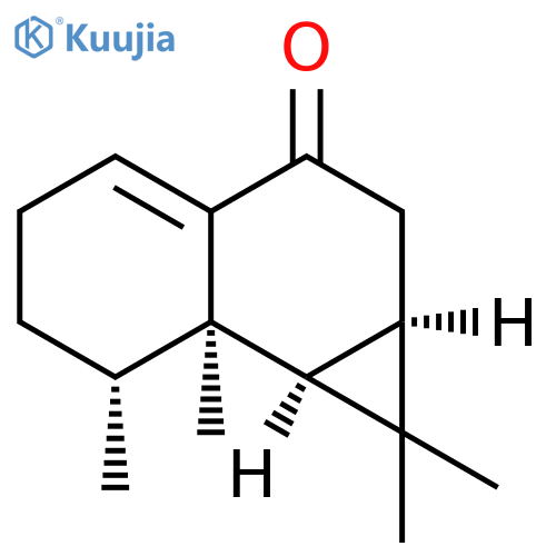 3H-Cyclopropa[a]naphthalen-3-one,1,1a,2,5,6,7,7a,7b-octahydro-1,1,7,7a-tetramethyl-, (1aR,7R,7aR,7bS)- structure