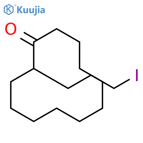 Cyclododecanone, 2-(3-iodopropyl)-, (±)- structure
