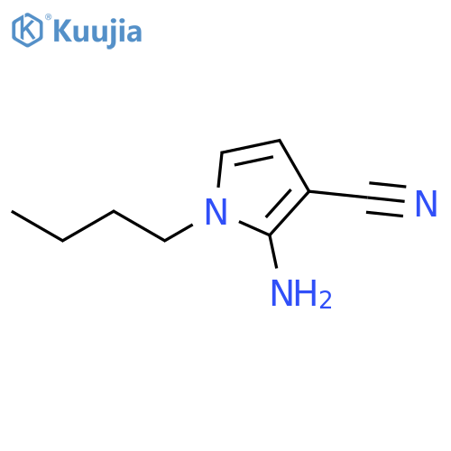 1H-Pyrrole-3-carbonitrile,2-amino-1-butyl- structure