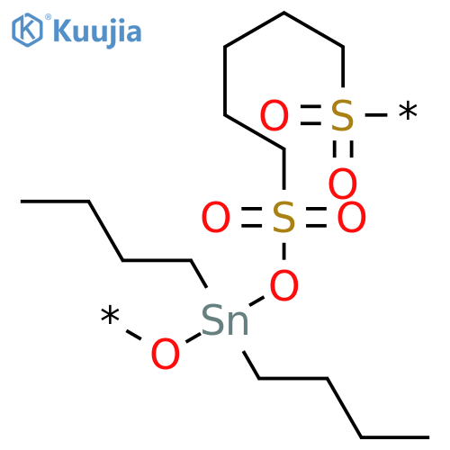 Poly[oxy(dibutylstannylene)oxysulfonyl-1,5-pentanediylsulfonyl] structure
