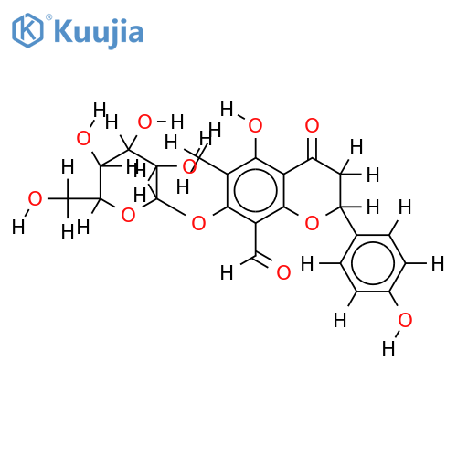 8-formyl-6-methylnaringenin 7-O-beta-D-glucopyranoside structure
