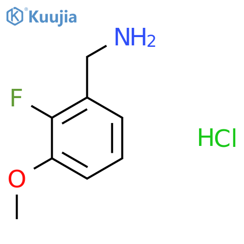 2-Fluoro-3-methoxybenzylamine hydrochloride structure