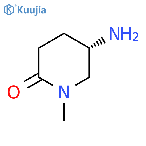 (5S)-5-amino-1-methyl-piperidin-2-one structure