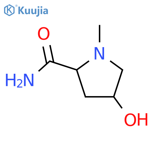2-Pyrrolidinecarboxamide,4-hydroxy-1-methyl-, (2S,4R)- structure
