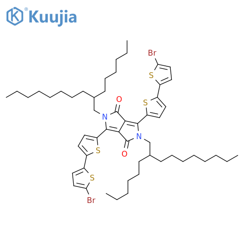3,6-Bis(5'-bromo-2,2'-bithiophen-5-yl)-2,5-bis(2-hexyldecyl)pyrrolo[3,4-c ]pyrrole-1,4(2H ,5H )-dione structure