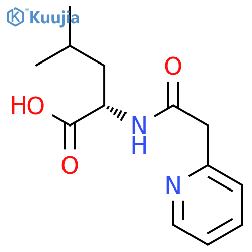 L-Leucine, N-(2-pyridinylacetyl)- structure
