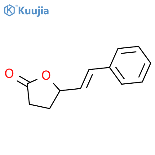 5-(2-phenylethenyl)oxolan-2-one structure