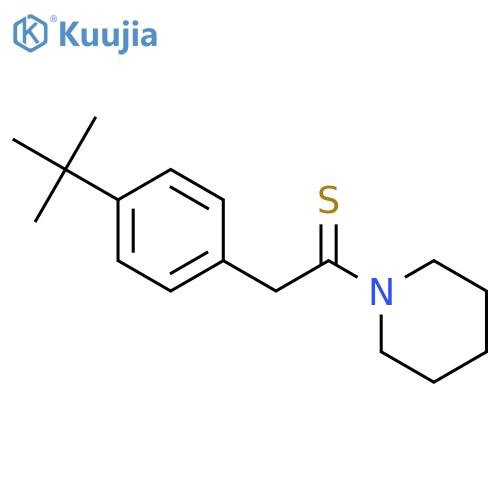 Piperidine, 1-[2-[4-(1,1-dimethylethyl)phenyl]-1-thioxoethyl]- structure