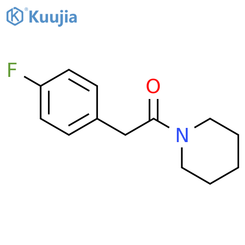 1-[(4-fluorophenyl)acetyl]piperidine structure