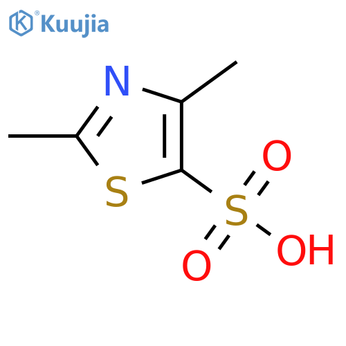 5-Thiazolesulfonic acid, 2,4-dimethyl- structure