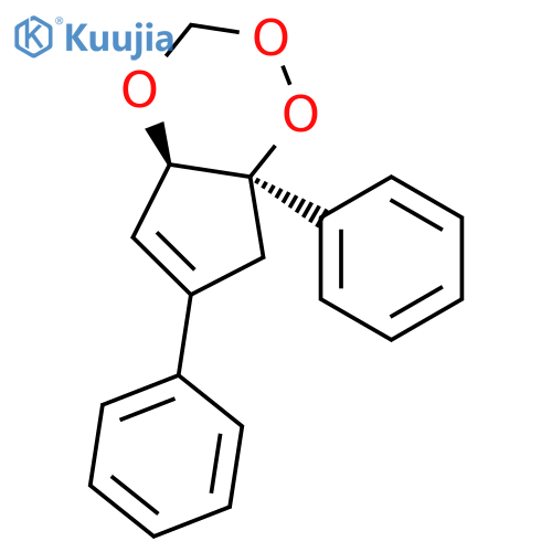 7H-Cyclopenta-1,2,4-trioxin, 4a,7a-dihydro-6,7a-diphenyl-, cis- structure