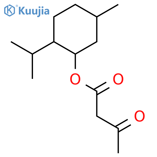 Butanoic acid, 3-oxo-,5-methyl-2-(1-methylethyl)cyclohexyl ester structure