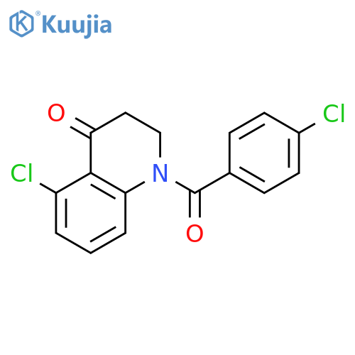4(1H)-Quinolinone, 5-chloro-1-(4-chlorobenzoyl)-2,3-dihydro- structure