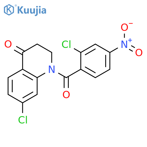 4(1H)-Quinolinone, 7-chloro-1-(2-chloro-4-nitrobenzoyl)-2,3-dihydro- structure