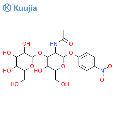 4-Nitrophenyl 2-(Acetamido)-2-deoxy-3-O-α-D-galactopyranosyl-α-D-galactopyranoside structure