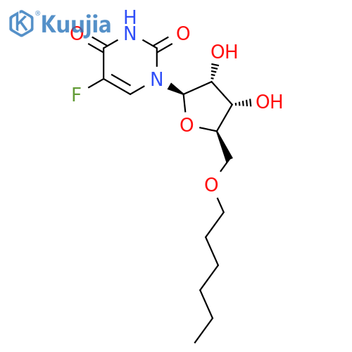 Uridine, 5-fluoro-5'-O-hexyl- structure