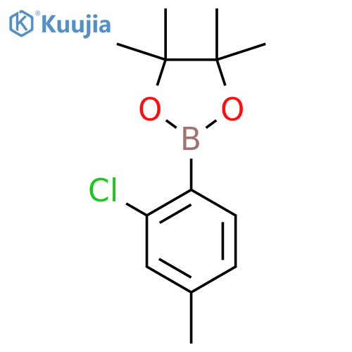 2-(2-chloro-4-methylphenyl)-4,4,5,5-tetramethyl-1,3,2-dioxaborolane structure