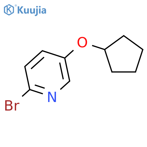 2-Bromo-5-(cyclopentyloxy)pyridine structure