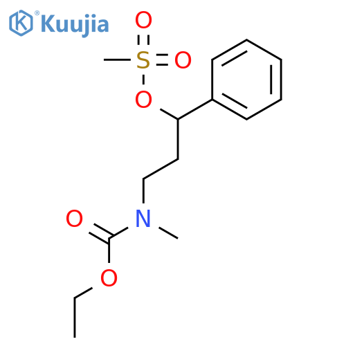Carbamic acid, methyl[3-[(methylsulfonyl)oxy]-3-phenylpropyl]-, ethyl ester structure
