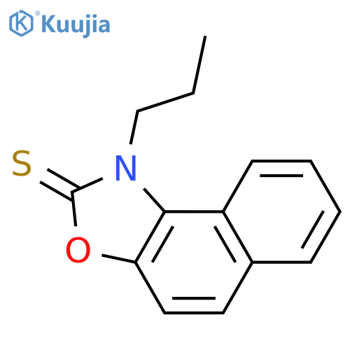 Naphth[1,2-d]oxazole-2(1H)-thione, 1-propyl- structure