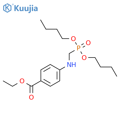 Benzoic acid,4-[[(dibutoxyphosphinyl)methyl]amino]-, ethyl ester structure