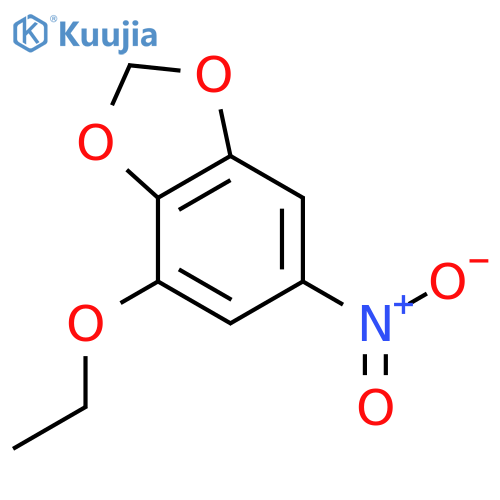1,3-Benzodioxole,4-ethoxy-6-nitro- structure