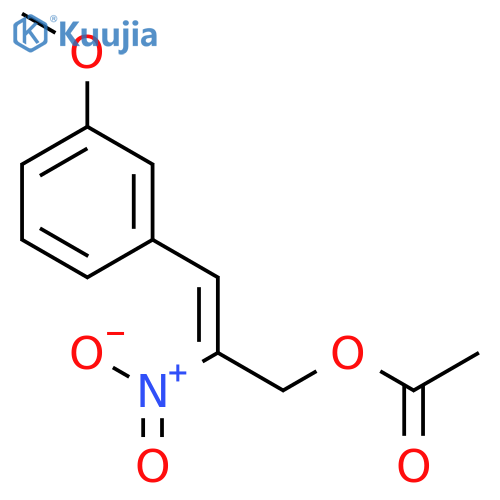 2-Propen-1-ol,3-(3-methoxyphenyl)-2-nitro-, acetate (ester) (9CI) structure