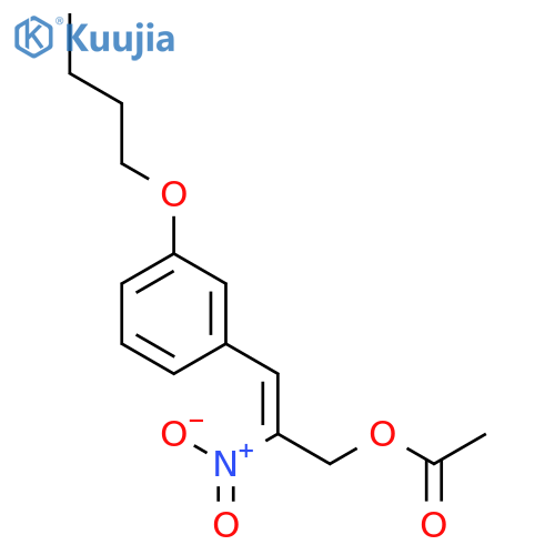2-Propen-1-ol,3-(3-butoxyphenyl)-2-nitro-, acetate (ester) (9CI) structure