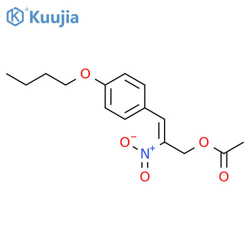 2-Propen-1-ol,3-(4-butoxyphenyl)-2-nitro-, acetate (ester) (9CI) structure