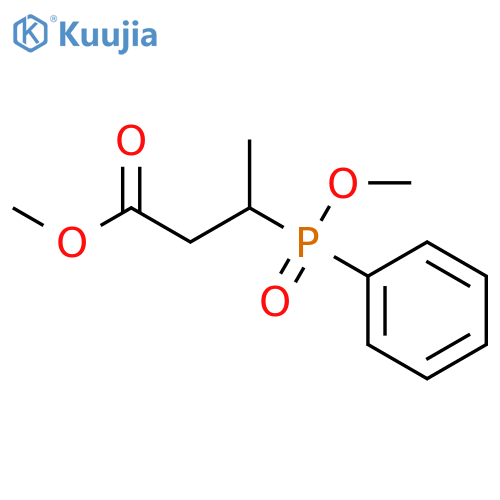 methyl 3-[methoxy(phenyl)phosphoryl]butanoate structure
