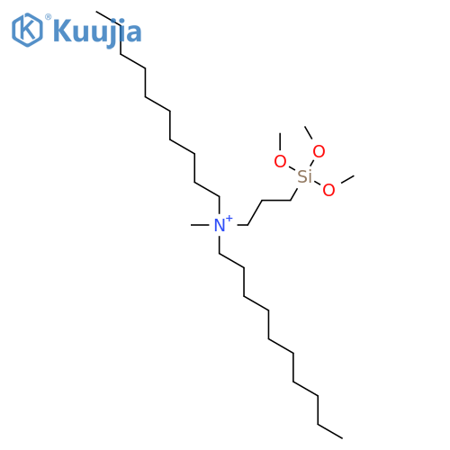 didecyl-methyl-(3-trimethoxysilylpropyl)azanium structure