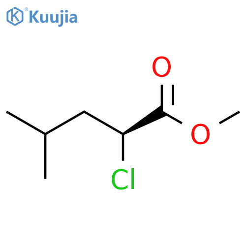 Pentanoic acid, 2-chloro-4-methyl-, methyl ester, (S)- structure
