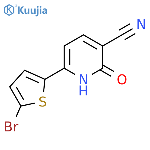 6-(5-bromo-2-thienyl)-2-oxo-1,2-dihydropyridine-3-carbonitrile structure