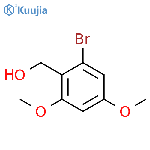 (2-bromo-4,6-dimethoxyphenyl)methanol structure