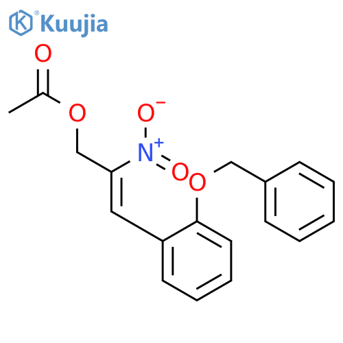 2-Propen-1-ol,2-nitro-3-[2-(phenylmethoxy)phenyl]-, 1-acetate structure