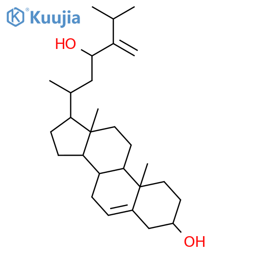 (3beta,23S)-ergosta-5,24(28)-diene-3,23-diol structure
