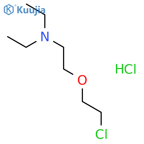 Ethanamine, 2-(2-chloroethoxy)-N,N-diethyl-, hydrochloride structure