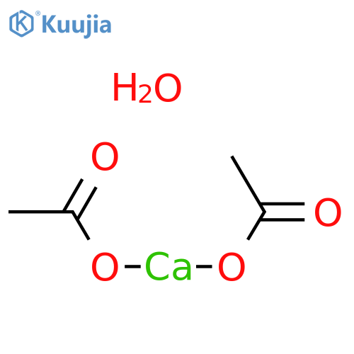 Calcium acetate hydrate structure