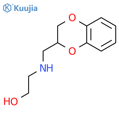 2-[(2,3-Dihydro-benzo[1,4]dioxin-2-ylmethyl)-amino]-ethanol structure