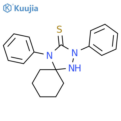 2,4-diphenyl-1,2,4-triazaspiro[4.5]decane-3-thione structure