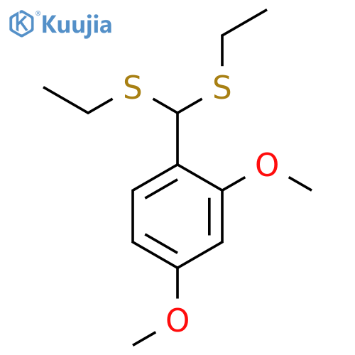 1-[bis(ethylsulfanyl)methyl]-2,4-dimethoxybenzene structure
