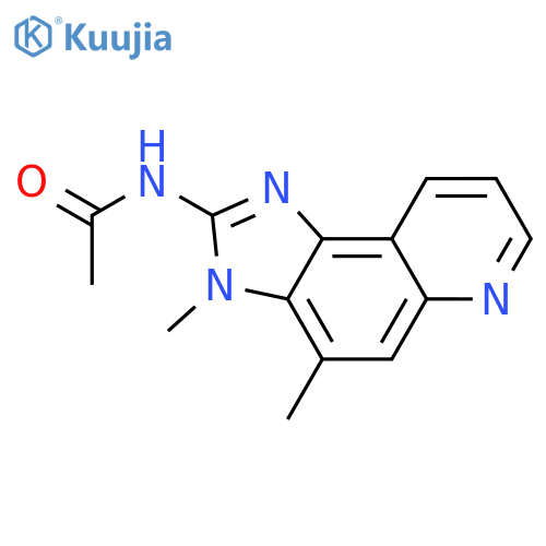 Acetamide,N-(3,4-dimethyl-3H-imidazo[4,5-f]quinolin-2-yl)- structure