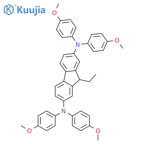 9H-Fluorene-2,7-diamine, 9-ethyl-N,N,N',N'-tetrakis(4-methoxyphenyl)- structure