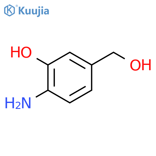Benzenemethanol, 4-amino-3-hydroxy- structure