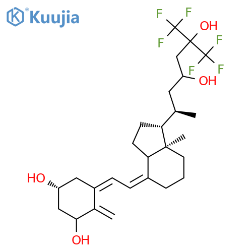 9,10-Secocholesta-5,7,10(19)-triene-1,3,23,25-tetrol,26,26,26,27,27,27-hexafluoro-, (1a,3b,5Z,7E,23S)- (9CI) structure