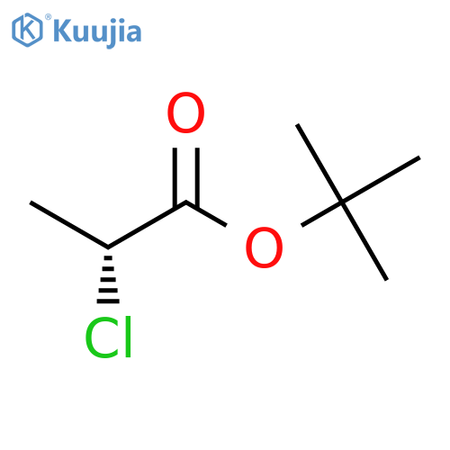 Propanoic acid, 2-chloro-, 1,1-dimethylethyl ester, (R)- structure