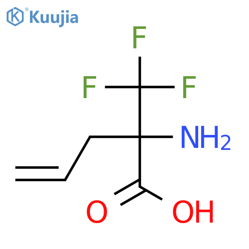 2-Amino-2-(trifluoromethyl)pent-4-enoic acid structure